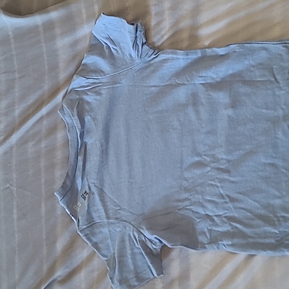 First Impressions Christmas Short Sleve Shirt, Blue, Size 3T. - Picture 3 of 5